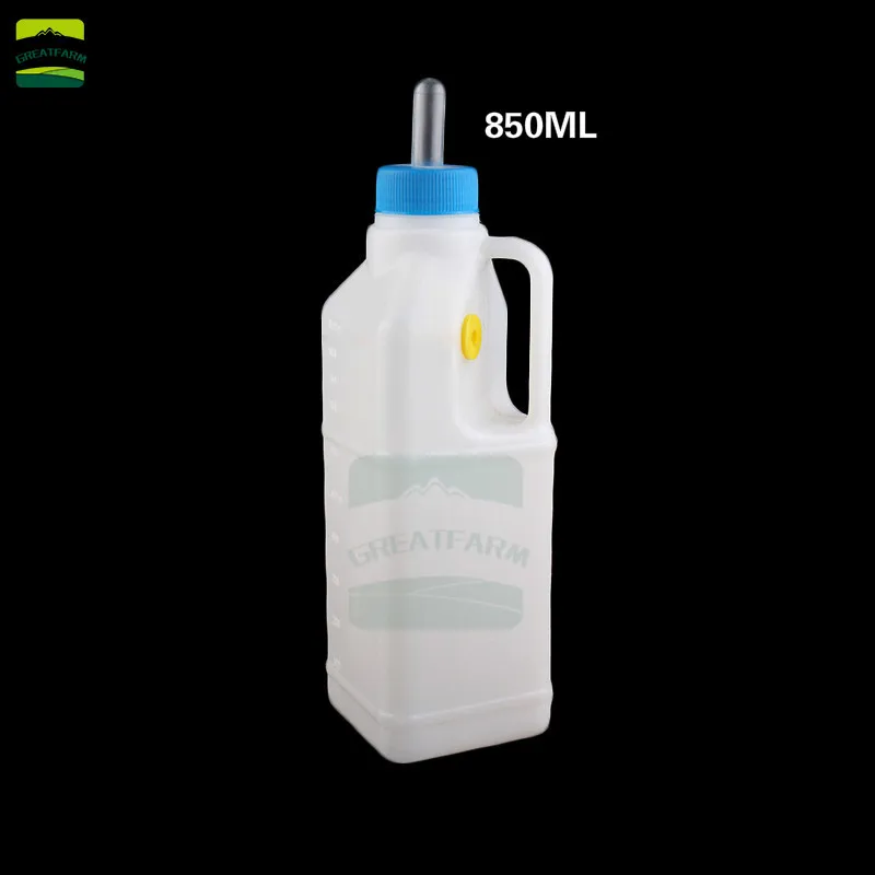 850ML 850 мл 1 л CAW поилка для молока ягненка утолщенная теленок с кувшинчиком для Молока бутылка для молока Овцы соска коровы свиньи детская бутылочка для кормления - Цвет: 850ML