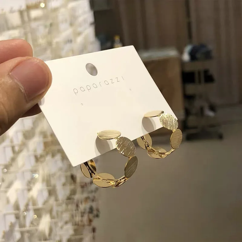 Серьги-кольца женские из серебра 925 пробы кольца-гвоздики в винтажном стиле