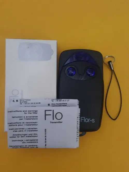 Flor De Lis-s Совместимость Гаражные ворота/пульт дистанционного управления воротами FLO1-RS FLO2-RS FLO4-RS flo2r-s flo4r-s непрерывно изменяющийся код 433,92 МГц - Цвет: flo2r-s