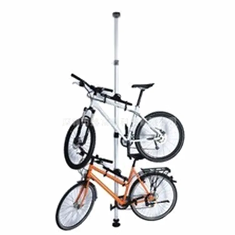 

Bicycle Rack Bicycle Display Stand Upright Column Can Hang 2 Bikes