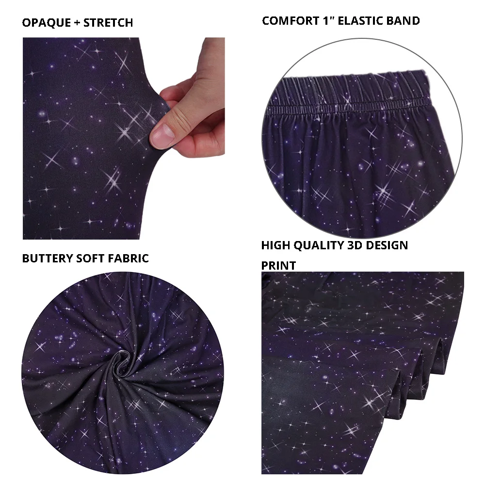 galaxy printed leggings for women  (1)