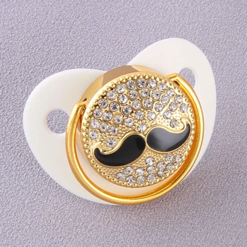 

Food Grade Silicone Funny Mustache Baby Pacifiers Nipple Toddler Pacifier Orthodontic Soothers Teat for Baby Pacifier Gift