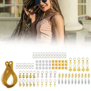 

Highlighting Hat For Hair Dyeing Dreadlocks Snowflake Leaf Shape Hair Rings Clip Hair Bands Rope Braid Hair stying Accessories