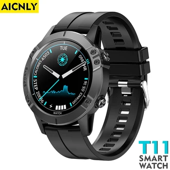 

T11 Smart Watch Waterproof Reloj Hombre Mode SmartWatch With HD Screen ECG PPG Blood Pressure Heart Rate sports fitness watches