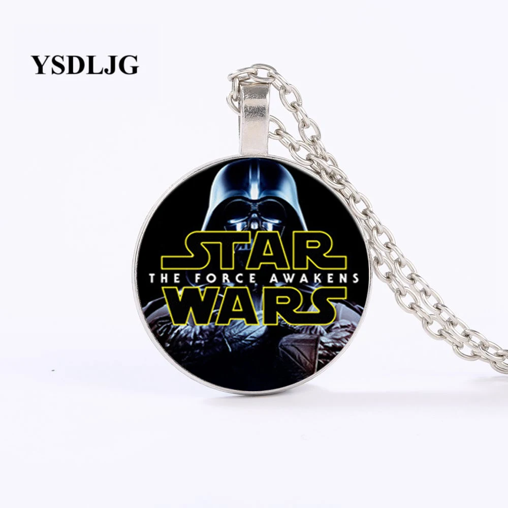 Fashion Star Wars Series Necklace The Force Awakens Gem Glass Pendant Simple Jewelry Cute Gifts for Children | Украшения и