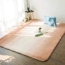 Скандинавский ковер для гостиной, градиентная сетка, Hongchao, прикроватное одеяло для девочек, покрытое норковым плюшем, простой