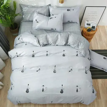 

Reactive Printed Musical Instrument Duvet Cover Flat Sheet Pillow Cases 2/pcs 3PCS/4PCS Single/Double Bed-Christmas Gift