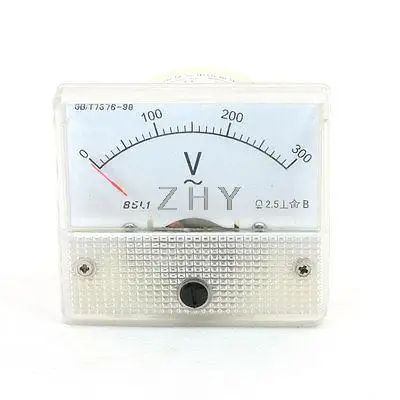 

85L1 Rectangle Analog Volt Panel Meter Gauge AC 0-300V