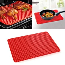 Утолщенная форма для барбекю, пирамида, жаропрочная Антипригарная посуда, силиконовые коврики для выпечки, формы для микроволновой печи, противень для выпечки, кухонные инструменты для выпечки
