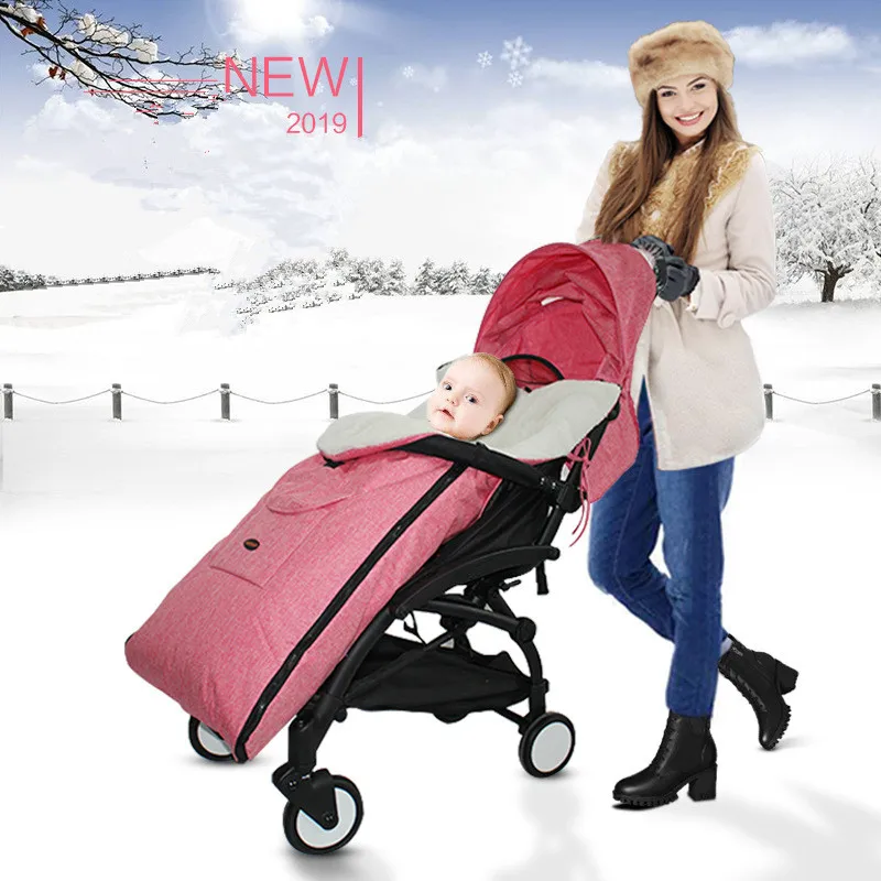 

New Baby stroller sleeping bag autumn and winter windproof warm foot cover children cotton cushion universal thicken bag