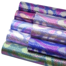 20*34 см решетка разноцветная Золотая фольга синтетическая кожа, материалы для ручных поделок для изготовления сумочки серьги, 1Yc8097