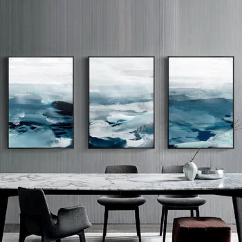 

Creative Waterproof Ink Wall Painting Printing Mural Prints Poster Decorative Painting Canvas Poster Art Landscape Ocean Sea