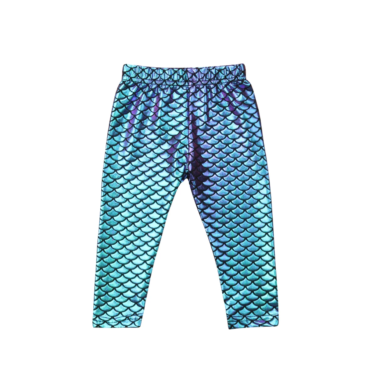 0-5T Kids Baby Girl Pencil Trousers Skinny Mermaid Shiny Fish Scale Slim Stretchy Leggings Toddler Girls Long Pants | Мать и ребенок