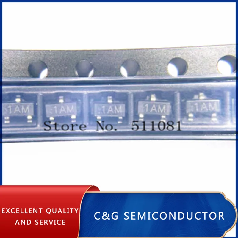 100PCS SMD Transistor NPN/PNP 40V 200mA SOT-23