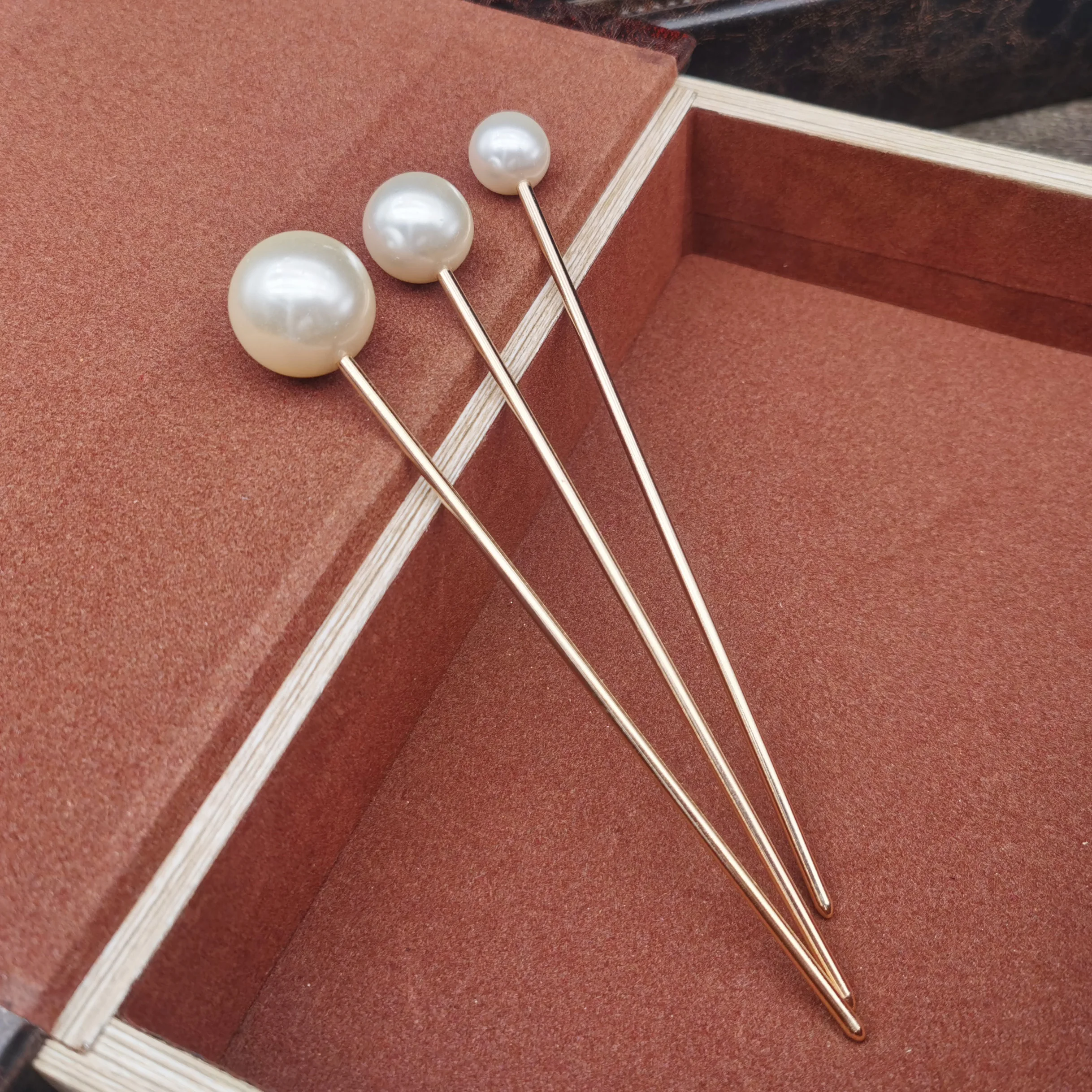Fashion Women Simulated Pearl Hairpins Metal Barrette Clip Wedding Bridal Tiara Hair Accessories Wedding Hairstyle Design Tools
