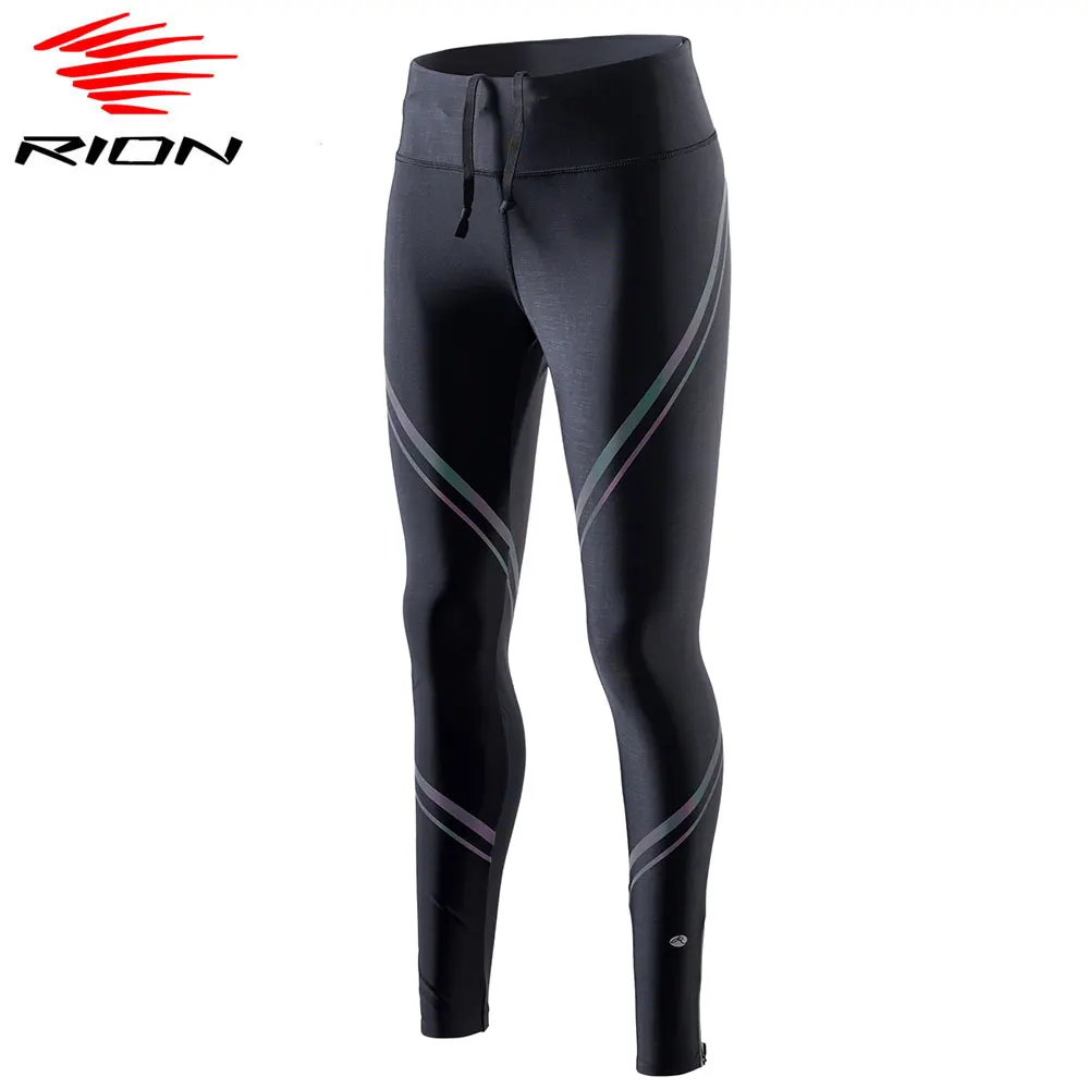 

RION Women Yoga Pants Sport leggings Drawstring Push Up Tights Gym High Waist Fitness Running Athletic Trousers Sportswear