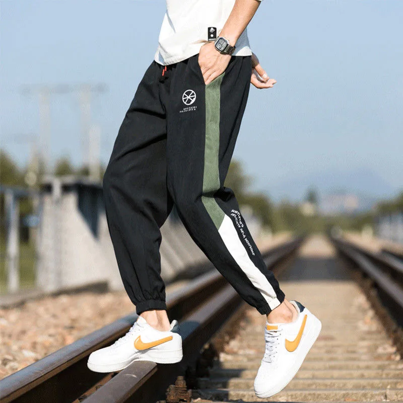 

Trend Harem Pants Mens 2022 Spring Autumn New Casual Nine Points Pant Fashion Color Matching Trousers Men Loose Sweatpants