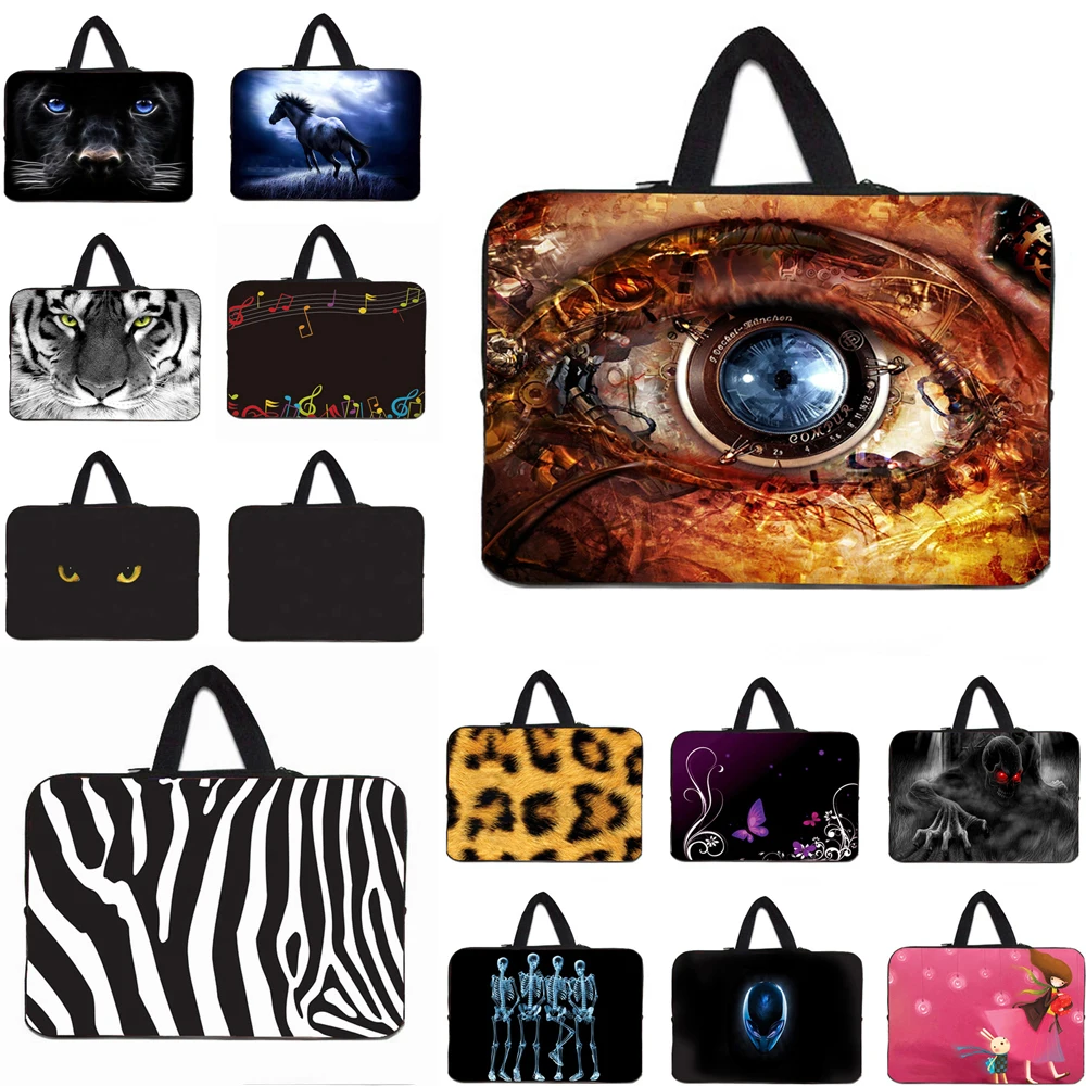 Сумка для ноутбука, неопреновая сумка со скрытой ручкой, чехол для переноски Macbook Air Pro 13 15,4 11,6,, 10, 12, 13, 14, 15, 17, Chromebook чехол