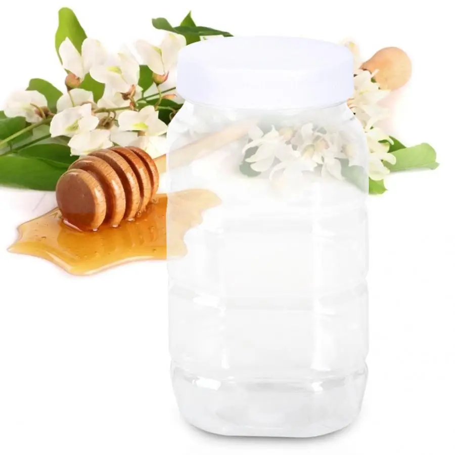 32Pcs/Set Transparent Plastic Honey Bottle Home Multipurpose Juice Candy Jar Sealing Leakproof Bottle Can