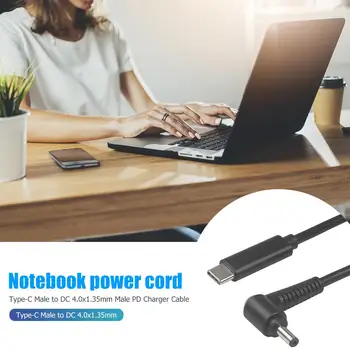 

USB 3.1 Type C USB Male to DC4.0x1.35mm Male with PD Power Charger Cable for Asus HP Notebook Acer Samsung Super Ben