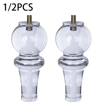 

1/2PCS Furniture Transparent Foot Crystal Foot Dining Chair Foot Plexiglass Sofa Leg Cabinet Foot Bed Foot Furniture Accessories