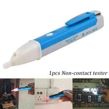 

LED Tester Pen Voltmeter Ammeter Indicator 90-1000V Non-Contact AC Power Outlet Voltage Alarm Detector Sensor Electrician Tool