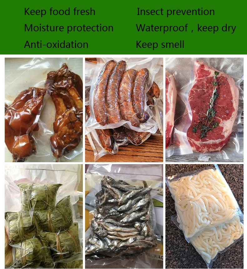 790 vacuum Packaging Rolls Vacuum Bag PE PA Storage Bags home Vacuum Sealer Food Saver 12+17+20+25+30cm 500cm 5 Rolls Lot
