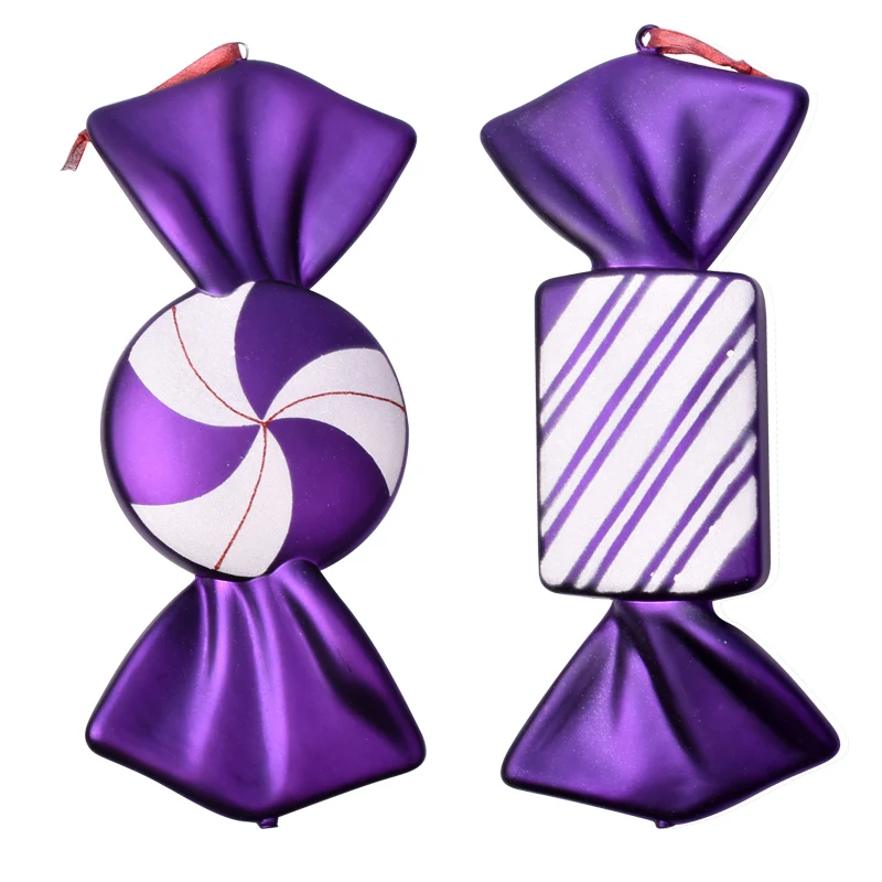 Рождественские украшения для конфет кулон 38 см фиолетовые окрашенные ...