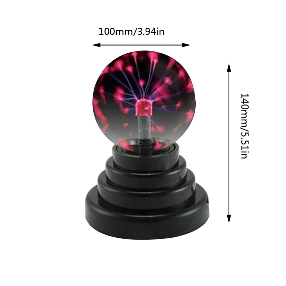 USB плазменный шар Электростатическая сфера свет волшебная хрустальная лампа шар настольное освещение для рождественской вечеринки сенсорные лампы