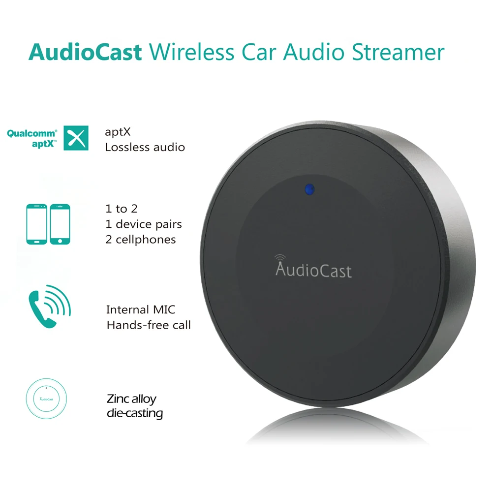 11 AudioCast беспроводной Bluetooth приемник Apt-X мини Hi-Fi стерео Airmusic Hands-free автомобильный комплект аудио динамик домашние аудиосистемы