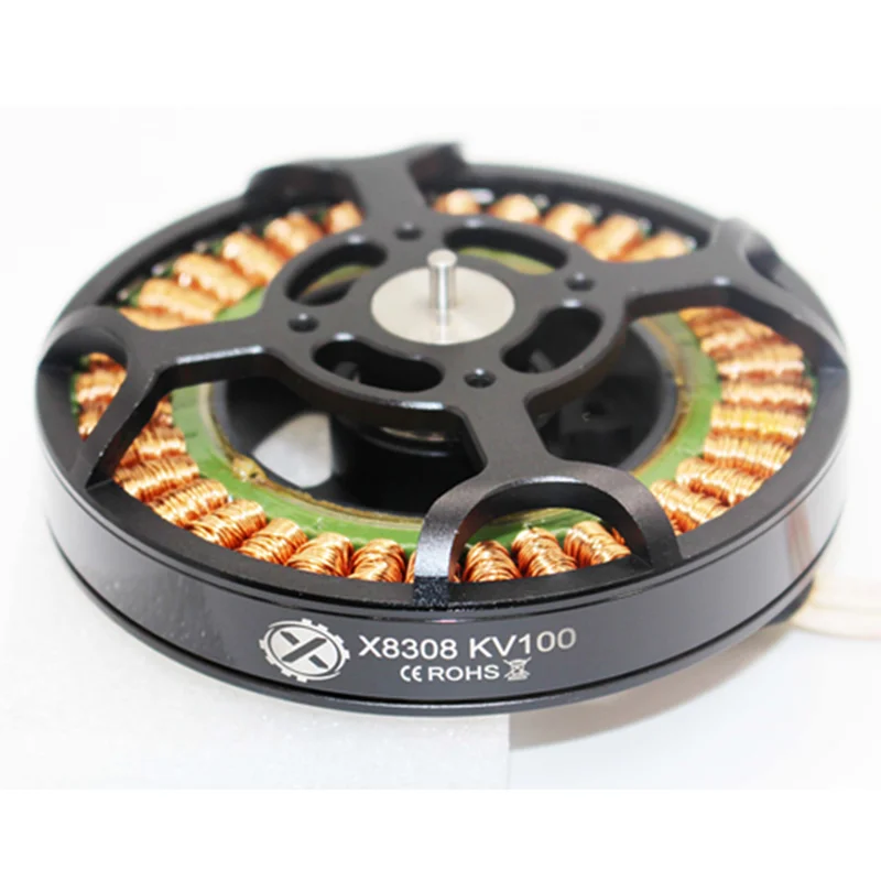 1 шт. X8308(Q9) KV100/KV135/KV170 бесщеточный двигатель, многоосевой двигатель с длинным временем, черный для радиоуправляемых сельскохозяйственных растений, беспилотный Дрон