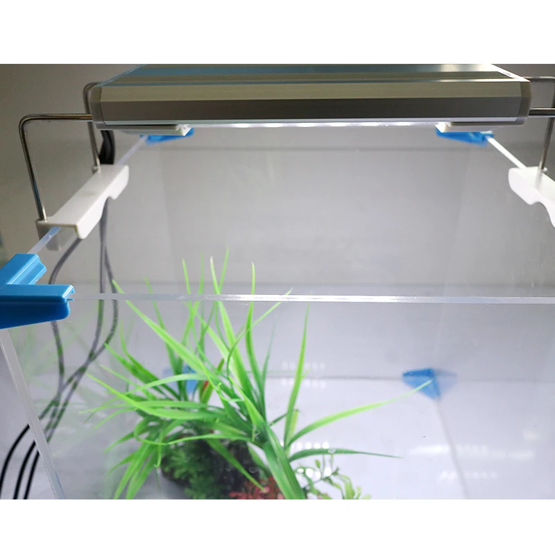 

Aquarium LED Light White Blue IP67 Waterproof for Fish Tank Clip Light Aluminum Alloy 50CM Super Bright Lamp