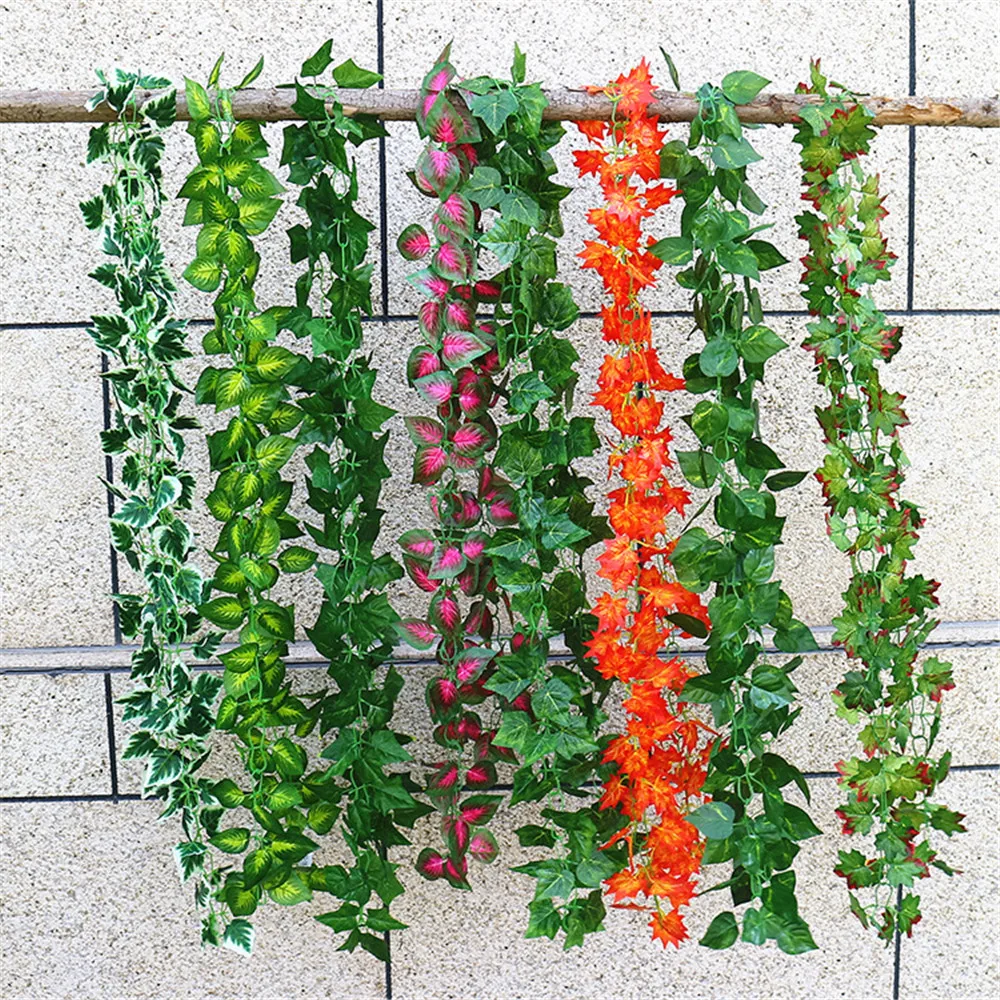 240cm Artificial Plants Creeper Green Leaf Ivy Vine Grass Plants Grape