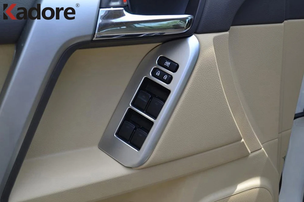 Для Toyota Prado FJ150- хромированные аксессуары для интерьера кондиционер дверная ручка для чтения крыша оконный переключатель накладка 17p