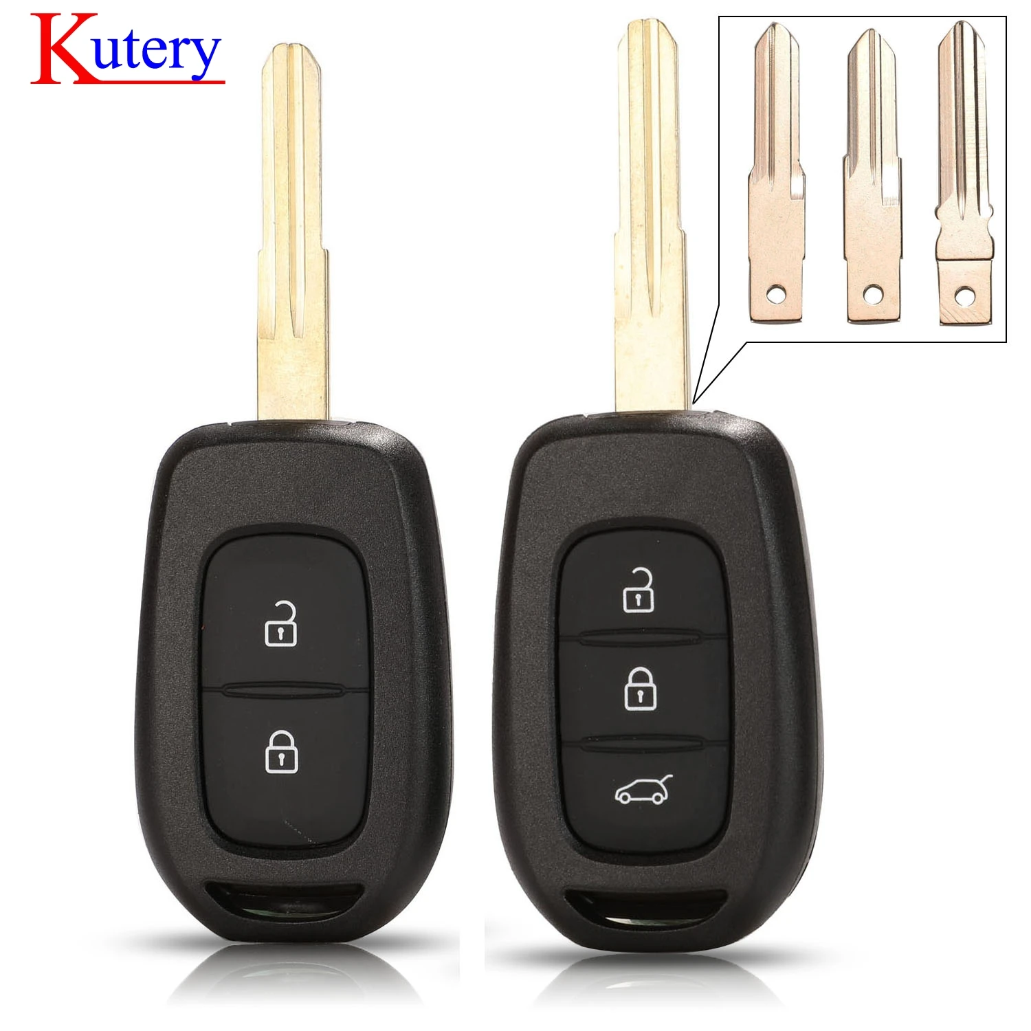 Kutery 3 кнопки дистанционный ключ брелок от машины оболочка для Renault Symbol Trafic Dacia Duster