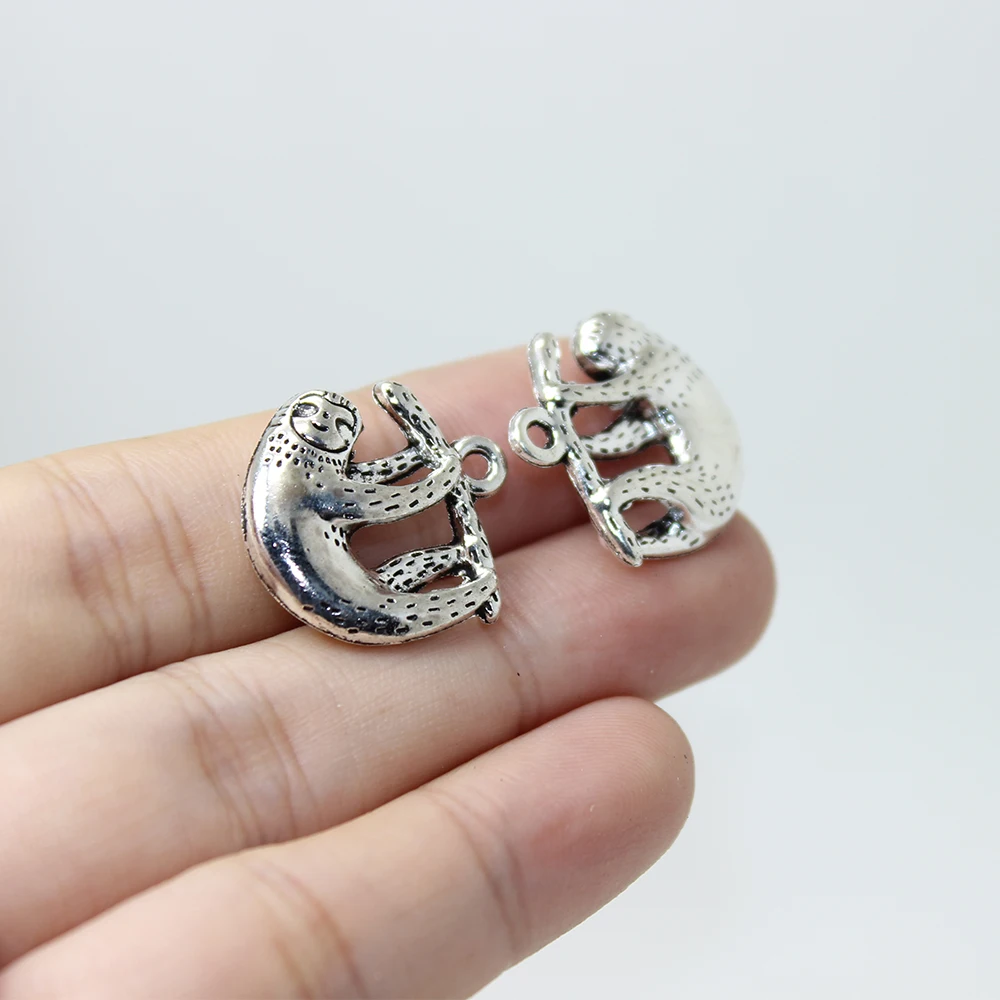 

Yamily 10pcs/ 20mm Sloth Zinc Alloy Charms Pendant Necklace Bracelet Earring DIY Handmade Jewelry
