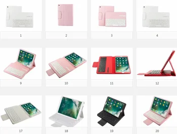 

For iPad Pro 12.9inch 10.2inch Magnetic Detacable ABS Bluetooth Keyboard Portfolio Litchi Folio PU Leather Case Smart Cover