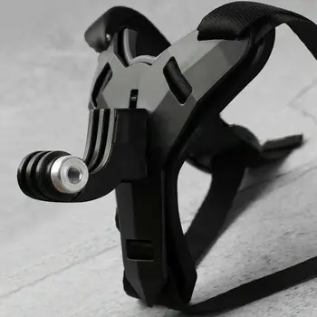 

Full Face Helmet Chin Mount Holder for GoPro Hero 8/7/6/5 Motorcycle Helmet Stand Plastic Black Sports Camera Accessories
