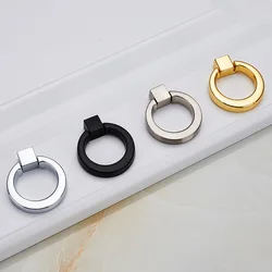 Modern Minimalist Drawer Small Handle Cupboard Door Wardrobe Handle Handle Pendant Pull Ring Single Hole Door Handle Concealed