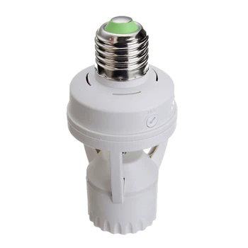 

Sensor Lamp Socket Switch Home LED Light Infrared Motion Holder Screw 360 Degrees Automatic E27 Practical Adjustable Accessories