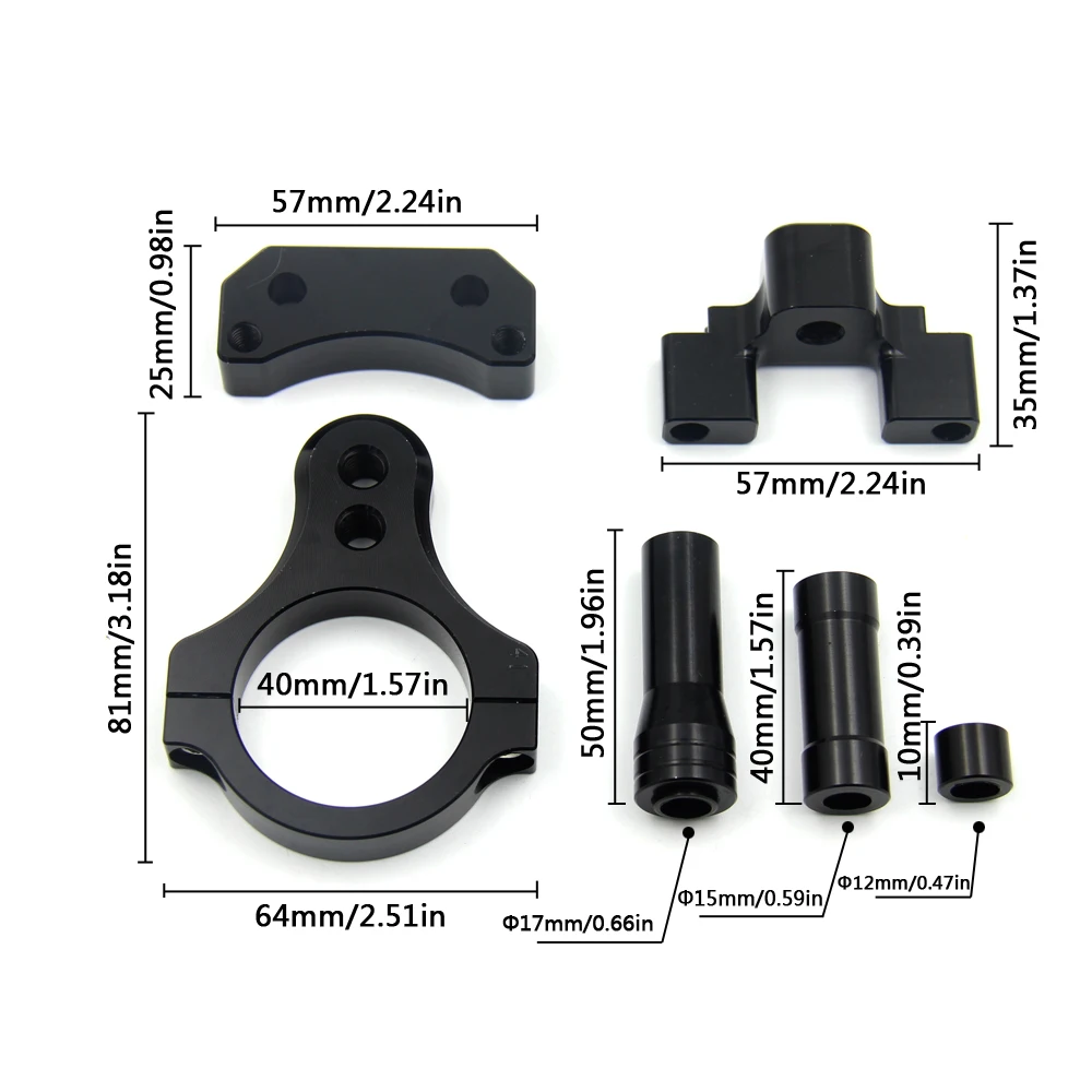 CNC мотоцикл стабилизатор рулевой демпфер Монтажный Кронштейн Поддержка Комплект для Yamaha YZF R3 R25 MT03 MT25