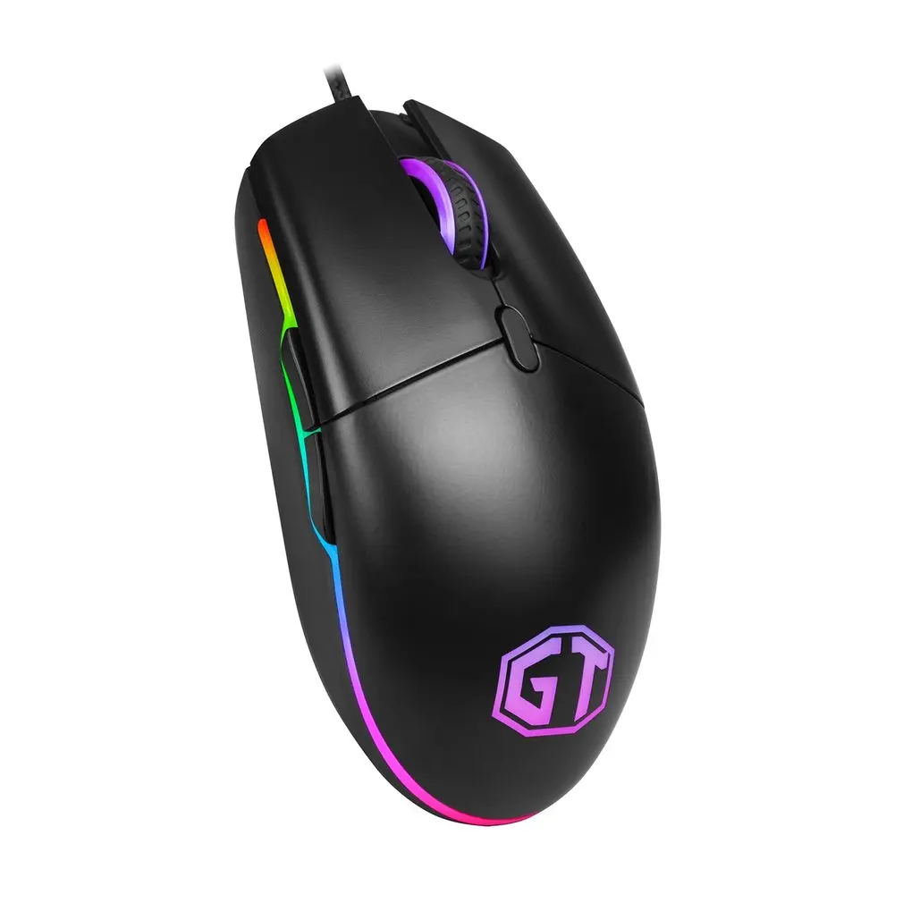 Delux M630 Проводная игровая мышь USB 5000 dpi 6600FPS красочный светильник, игровая мышь для настольного компьютера, ноутбука, компьютера