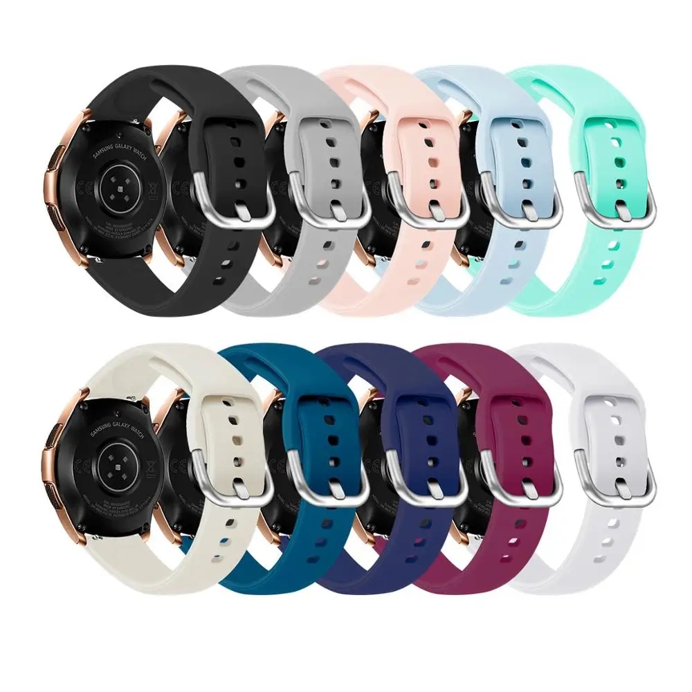 20 мм силиконовый ремешок для huami amazfit gtr 42 bip Samsung Gear s2 sport huawei watch 2 galaxy | Наручные часы