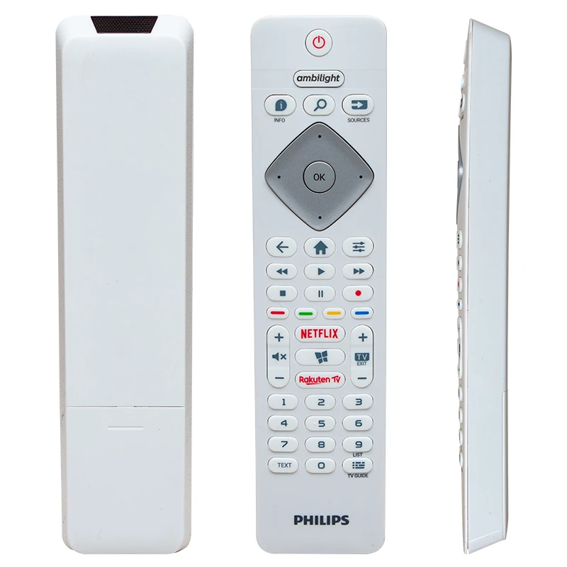 Original Philips Ambilight Netflix Rakuten Key Led Tv Control White Remote Controls Aliexpress