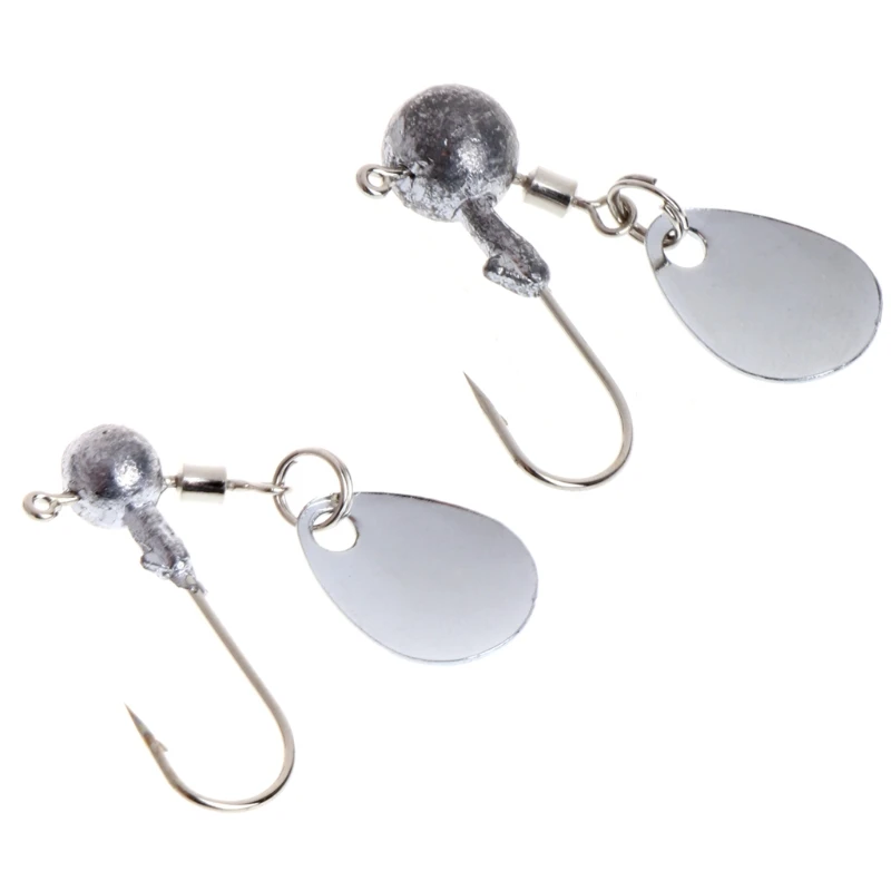 

Fishing Barbed Lead Head Jig Hook with Sequin Carp Bait Lure Tackle Accessories