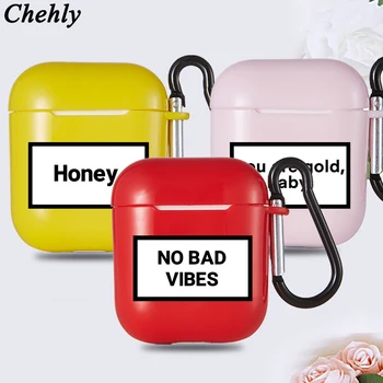 

Funny Letters Case for Apple Airpods 1 2 3 Pro shockproof Bluetooth Wireless Headphone Earphone Soft Silicone Protection Cover