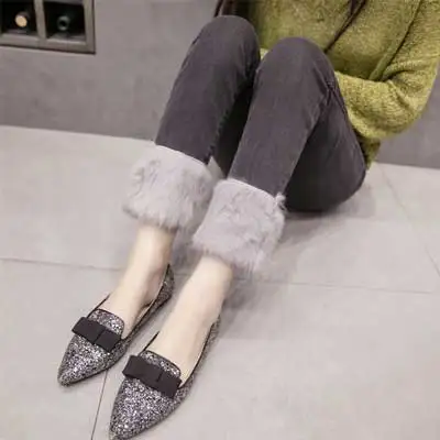grey Джинсы женские с кроличьим мехом сшивание плюс бархатные джинсы женские осенние и зимние новые корейские толстые черные ноги карандаш девять точек - Цвет: grey