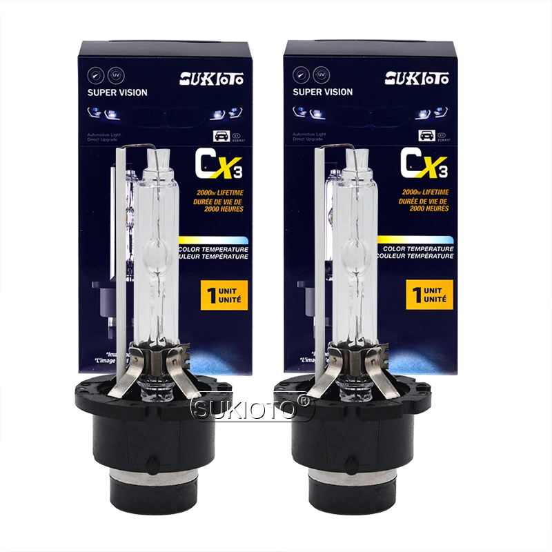 SUKIOTO 2PCS OEM Quality 35W 55W Xenon Bulbs D1S D3S D4S D2S 6000K 5000K 8000K 4300K Auto Car Light Xenon HID Headlight Bulb Lamp (1)