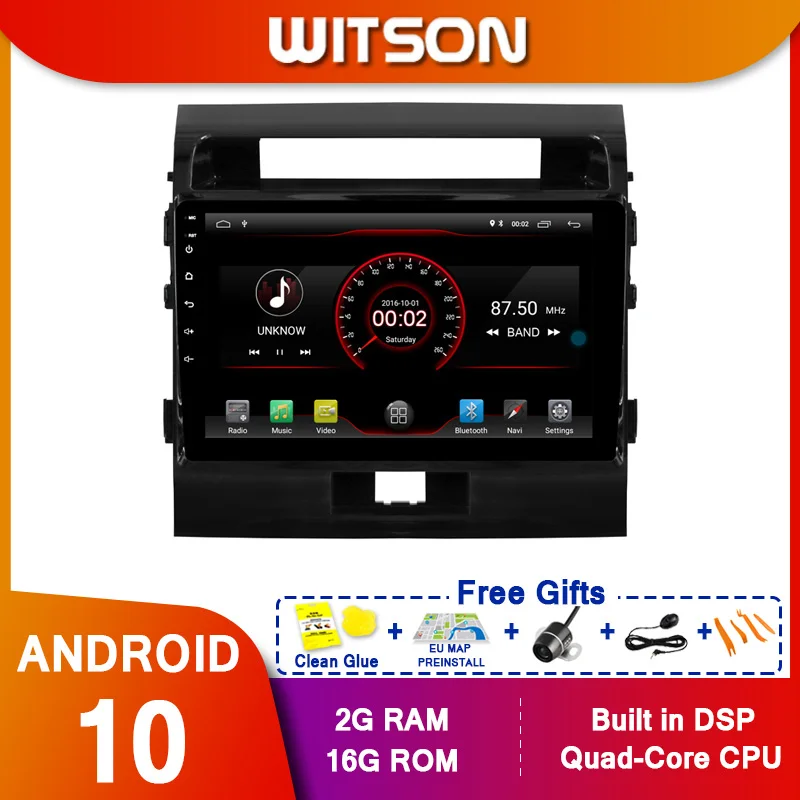 WITSON 10 2 &quotFULL HD сенсорный экран Android 9 1 Восьмиядерный Автомобильный GPS