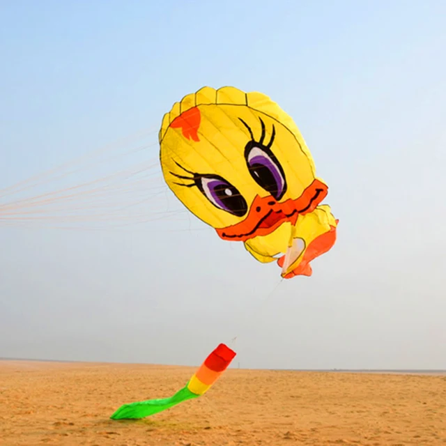 free shipping 6m large duck soft kite fly nylon fabric kite weifang big kite wheel walk in sky outdoor toys for adults mouche 2